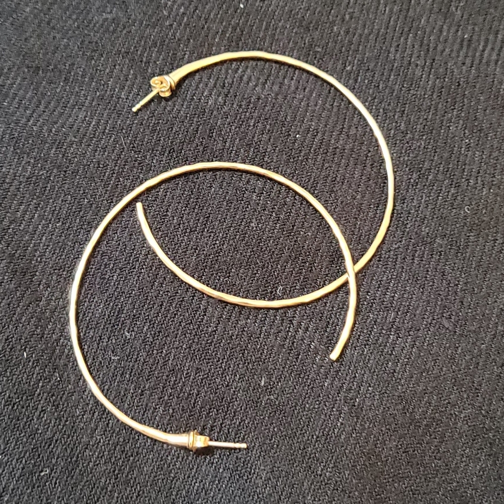 Silpada Rose Gold Hammered Hoop